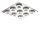 EGLO , 32571 , PALENA , fali-mennyezeti lámpa , 3000 K , LED , 9X2,5W , IP20 , szatinált