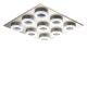 EGLO , 32571 , PALENA , fali-mennyezeti lámpa , 3000 K , LED , 9X2,5W , IP20 , szatinált