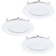 EGLO , 34014 , FUEVA 3 , süllyesztett lámpa , 3000 K , LED , 3X2,7W , IP20 , fehér