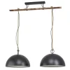 EGLO, 78444, HODSOLL, lampă suspendată, E27, 2X40W, IP20, negru, crem