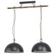 EGLO , 78444 , HODSOLL , függeszték , E27 , 2X40W , IP20 , fekete, krémszín