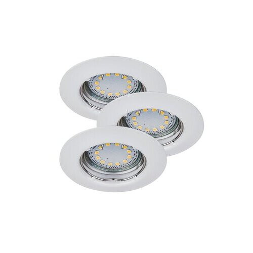 Rábalux , 1046 , Lite , Ráépíthető és Beépíthető lámpa , fehér , IP44/ IP40 , GU10 , 3000K , 3W