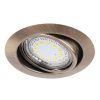 Rábalux , 1051 , Lite , Ráépíthető és Beépíthető lámpa , bronz , IP40 , GU10 , 3000K , 3W