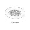 Rábalux , 1090 , Spot relight , Ráépíthető és Beépíthető lámpa , bronz , IP20 , GU5.3K ,