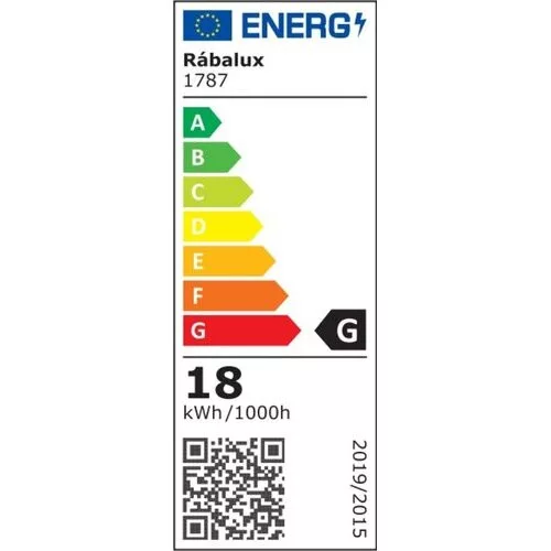 Rábalux , 1787 , Eco-halogen , Halogén izzó , IP20 , E27 , 3000K , 18W