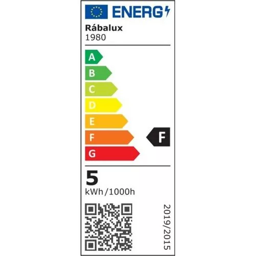 Rábalux , 1980 , SMD-LED , Okos izzó , fehér , IP20 , E14 , 3000-6500K , 5W