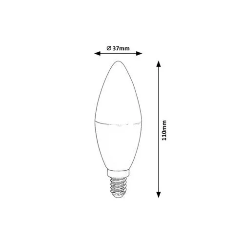 Rábalux , 1980 , SMD-LED , Okos izzó , fehér , IP20 , E14 , 3000-6500K , 5W