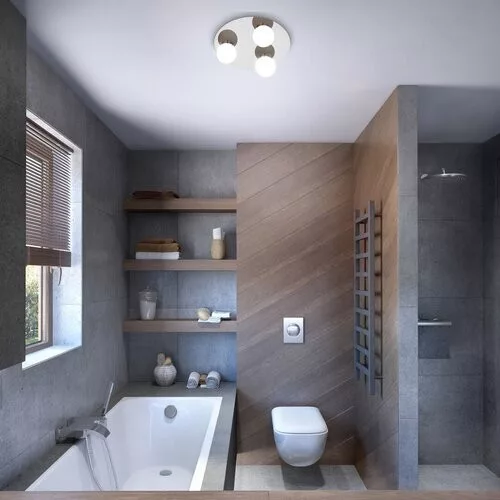 Rábalux, 2113, Becca, baiei lampă, crom, IP44, G9K