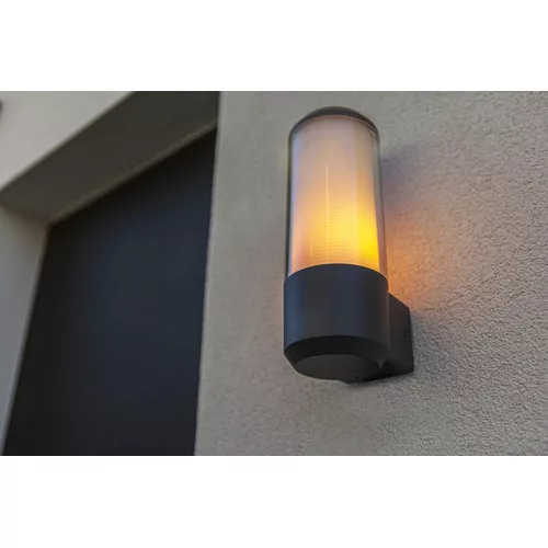 corp de iluminat LED , lateral de perete , soclu E27 , gri închis , exterior , IP44 , LUTEC , HEROS