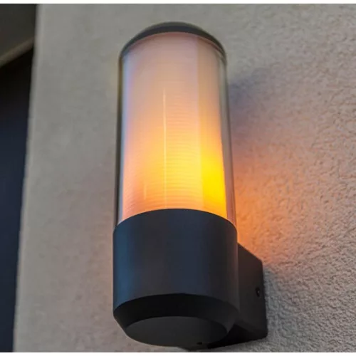 corp de iluminat LED , lateral de perete , soclu E27 , gri închis , exterior , IP44 , LUTEC , HEROS