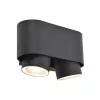 LED lámpatest , oldalfali , billenthető, 2 x GU10 , sötétszürke , kültéri , IP44 , LUTEC , CYPRES