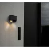 LED lámpatest , oldalfali , billenthető, 2 x GU10 , sötétszürke , kültéri , IP44 , LUTEC , CYPRES