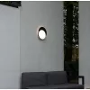 LED lámpatest , mennyezeti , oldalfali , billenthető , 24.3 W , kerek , 2in1 , matt fekete , kültéri , IP54 , LUTEC , GOLETA