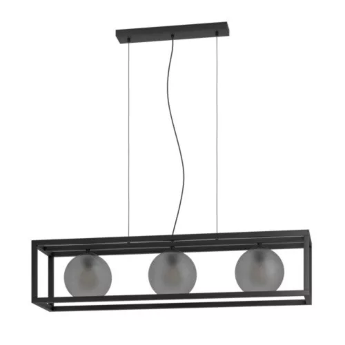 EGLO, 390215, ARANGONA, lampă suspendată, E27, 3X40W, IP20, mat gri