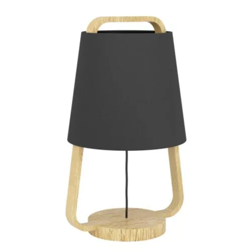 EGLO, 390187, CAMALOZA, lampă de masă, E27, 1X40W, IP20, negru