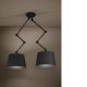EGLO , 390113 , PISTUNIO , mennyezeti lámpa , E27 , 2X40W , IP20 , fekete