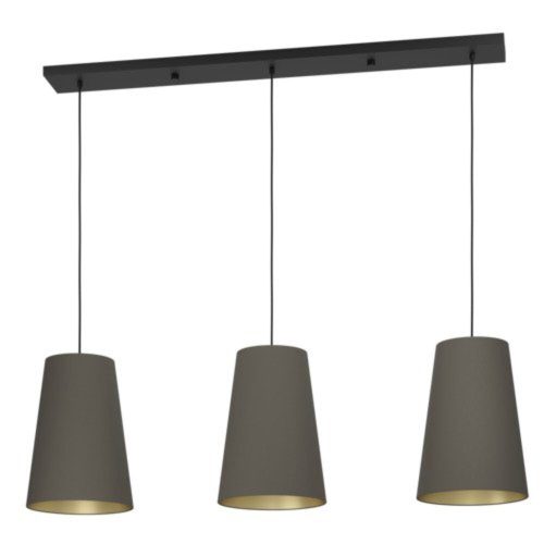 EGLO , 390196 , PETROSA , függeszték , E27 , 3X40W , IP20 , cappuccino, réz