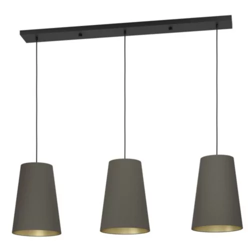 EGLO, 390196, PETROSA, lampă suspendată, E27, 3X40W, IP20, cappuccino, cupru