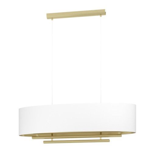 EGLO , 390182 , PINETARA , függeszték , E27 , 4X40W , IP20 , fehér, sárgaréz