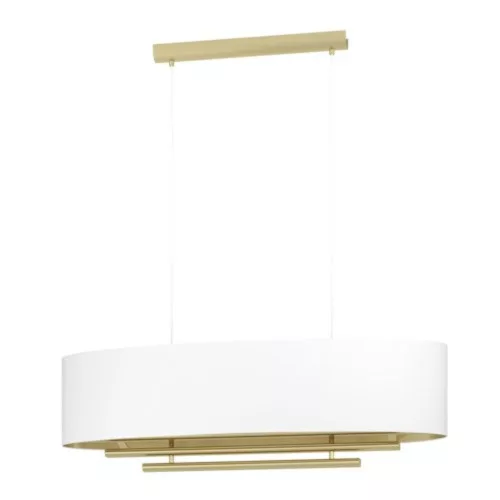 EGLO, 390182, PINETARA, lampă suspendată, E27, 4X40W, IP20, alb, alamă