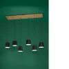 EGLO, 390131, CAMARIOCA, lampă suspendată, E27, 6X40W, IP20, negru, crem