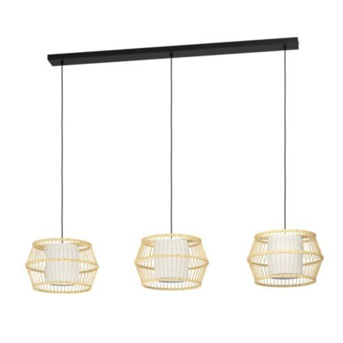 EGLO , 390234 , MONTERROSO , függeszték , E27 , 3X40W , IP20 , natúr, fehér