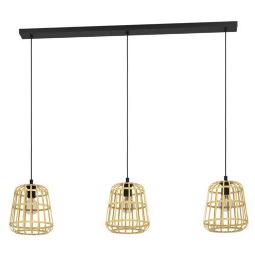 EGLO , 390153 , MONTEZUELO , függeszték , E27 , 3X40W , IP20 , natúr