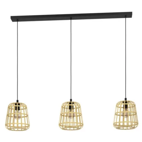 EGLO, 390153, MONTEZUELO, lampă suspendată, E27, 3X40W, IP20, natural