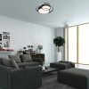 Rábalux , 3320 , Zenith , Mennyezeti lámpa , fekete , IP20 , 3000K , 40W