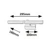Rábalux , 3643 , Picture light , Képmegvilágító lámpa , szatin króm , IP20 , G9 , 2700K , 4W