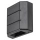 Rábalux , 7319 , Lippa , Kültéri fali lámpa , fekete , IP54 , 3000K , 6W