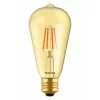 Bec LED , bec , efect filament , filament , E27 soclu , ST64 , 4.5 Watt , alb cald , galben chihlimbar , TOSHIBA , garanție 5 ani