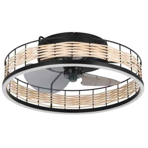EGLO , 35148 , FRANA , lámpa ventilátorral , 2700 K - 6500 K , LED , 28W , Dimmelhető , natúr
