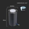 exterior lampă de podea, 1w, 6400K, alb rece, 51lm, 140°, argintiu, CRI>80, IP67, V-TAC, 211464