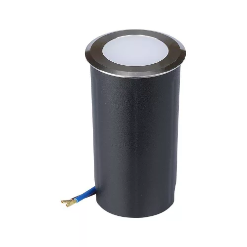exterior lampă de podea, 1w, 6400K, alb rece, 51lm, 140°, argintiu, CRI>80, IP67, V-TAC, 211464