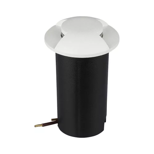 corp de iluminat LED, lampă de podea, două cu deschidere, 1W, rotund, alb cald, alb, IP67