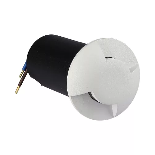 corp de iluminat LED, lampă de podea, două cu deschidere, 1W, rotund, alb cald, alb, IP67