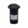 corp de iluminat LED, lampă de podea, două cu deschidere, 1W, rotund, alb cald, negru, IP67