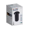 corp de iluminat LED, lampă de podea, două cu deschidere, 1W, rotund, alb cald, negru, IP67