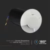 exterior lampă de podea, 1w, 6400K, alb rece, 50lm, 180°, alb, CRI>80, IP67, V-TAC, 211467