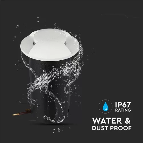 exterior lampă de podea, 1w, 6400K, alb rece, 50lm, 180°, alb, CRI>80, IP67, V-TAC, 211467