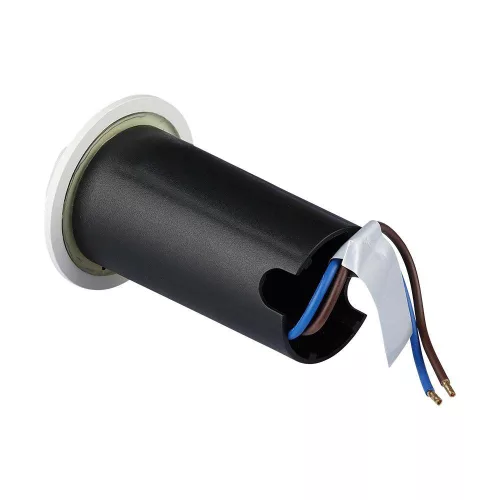 corp de iluminat LED, lampă de podea, patru cu deschidere, 1W, rotund, alb cald, alb, IP67