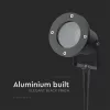 exterior cu țăruș lampadar, GU10, negru, IP65, V-TAC, 7571