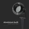 exterior cu țăruș lampadar, GU10, negru, IP65, V-TAC, 7572