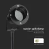 exterior cu țăruș lampadar, GU10, negru, IP65, V-TAC, 7572