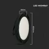 VT-92100 100W LED înalt lampă 4000K 120Lm/W