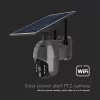 SMART Napelemes WiFi PTZ kamera, 4w, fekete, IP65, V-TAC, 11617