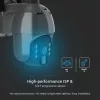 SMART Napelemes WiFi PTZ kamera, 4w, fekete, IP65, V-TAC, 11617