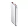 Hordozható gyorsan töltő power bank, 22,5w, fehér, V-TAC, 7832