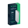 Hordozható gyorsan töltő power bank, 22,5w, fehér, V-TAC, 7832